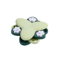 HKM-9814973 Spinning Dog Slow Food Toy - Engaging Feeding Carousel for Chew and Play, 600g, Yellow & Green