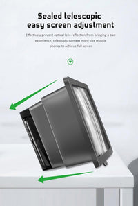HKM-981523 Portable Large Screen HD Blu-ray Projector Box in Black - Compact Design with PVC & ABS Material