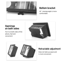 HKM-981523 Portable Large Screen HD Blu-ray Projector Box in Black - Compact Design with PVC & ABS Material