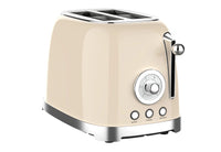 HKM-981587 Stainless Steel Two-Slice Retro Toaster for Home Use