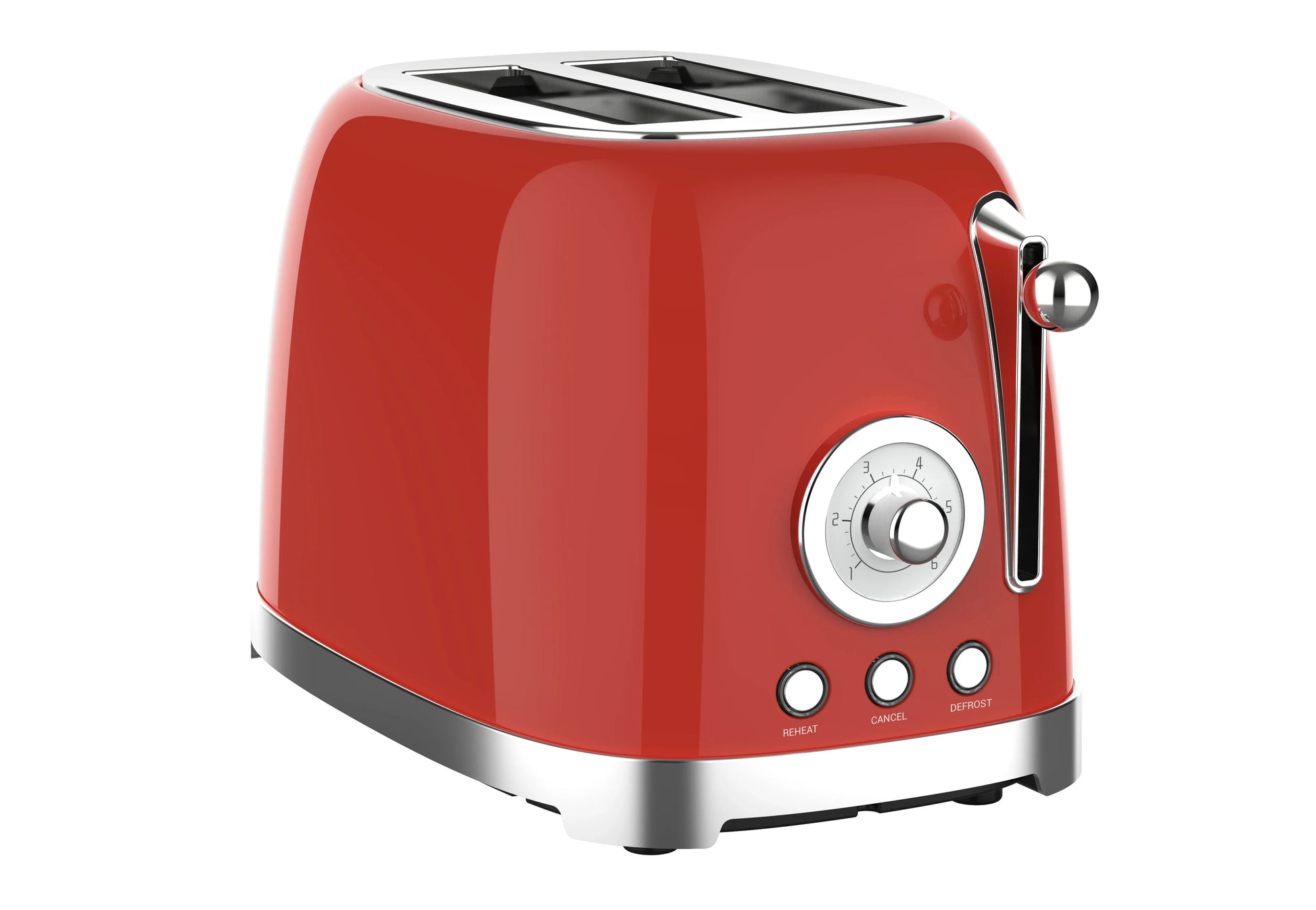 HKM-981587 Stainless Steel Two-Slice Retro Toaster for Home Use