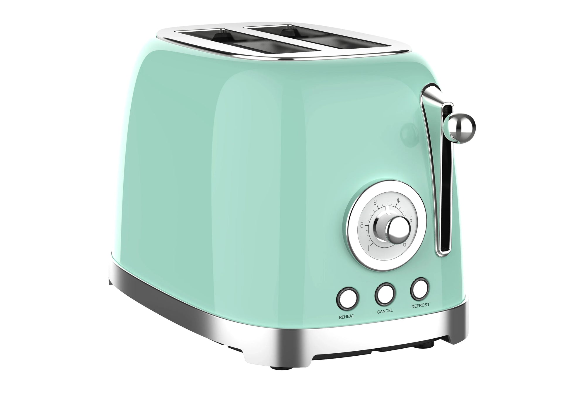 HKM-981587 Stainless Steel Two-Slice Retro Toaster for Home Use