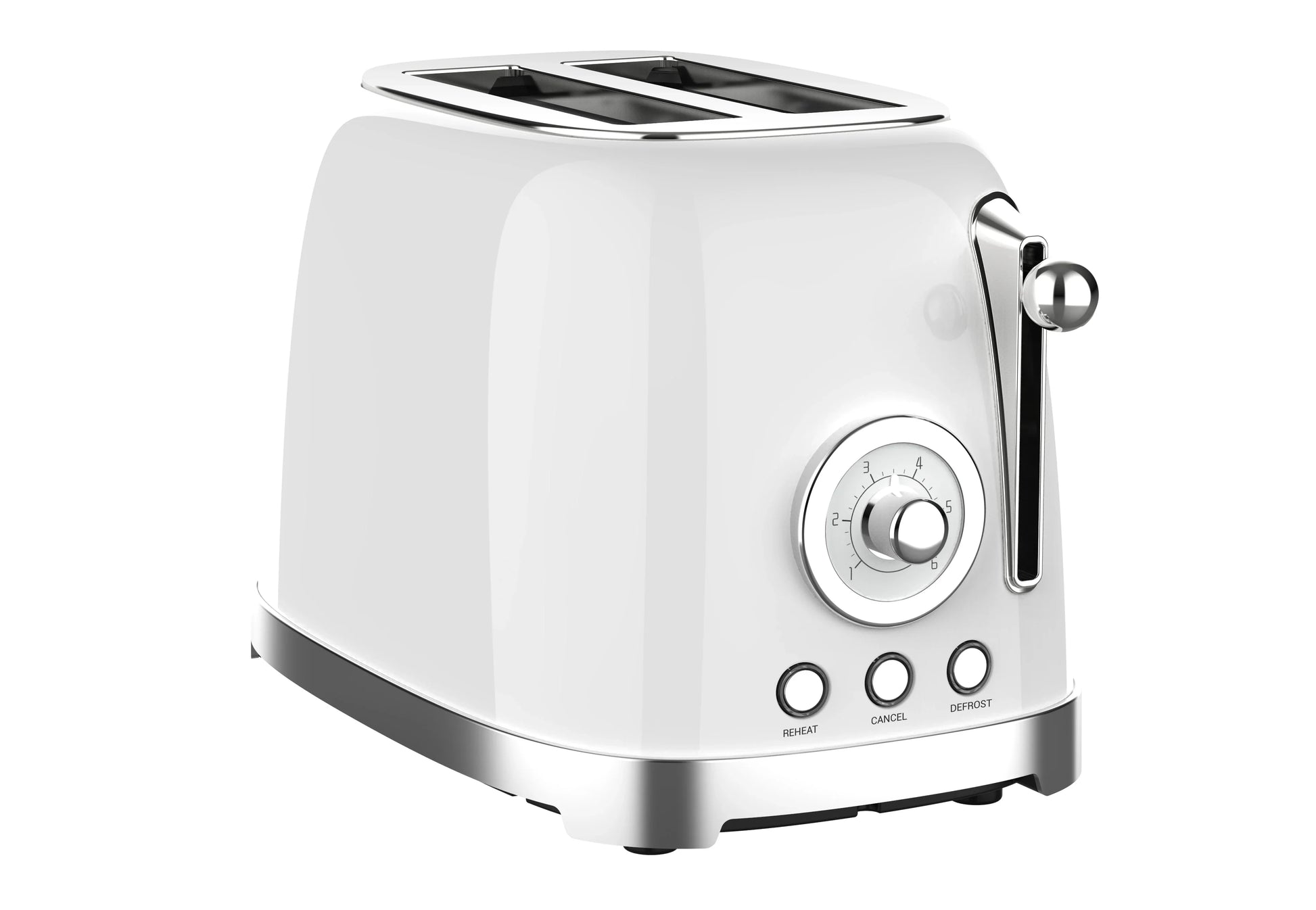 HKM-981587 Stainless Steel Two-Slice Retro Toaster for Home Use