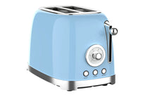 HKM-981587 Stainless Steel Two-Slice Retro Toaster for Home Use