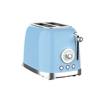 HKM-981587 Stainless Steel Two-Slice Retro Toaster for Home Use