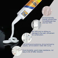 HKM-981715 Multi-Purpose No-Drill Adhesive Sealant for Indoor Use, Waterproof Structural Bonding Solution