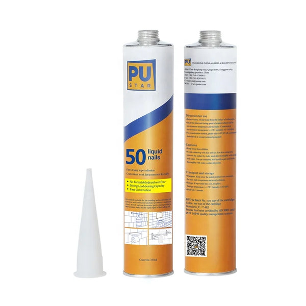 HKM-981715 Multi-Purpose No-Drill Adhesive Sealant for Indoor Use, Waterproof Structural Bonding Solution