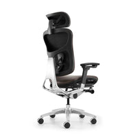 HKM-981779 Luxury Leather Ergonomic Adjustable Swivel Office Chair for Executives and Managers