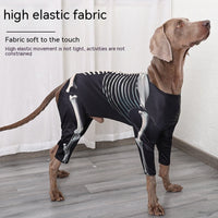 HKM-9818301 Halloween Black Casual Dog Clothes - Size XL, 2XL, 3XL, Polyester Material