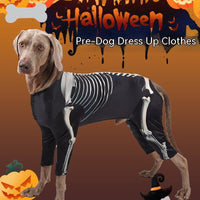 HKM-9818301 Halloween Black Casual Dog Clothes - Size XL, 2XL, 3XL, Polyester Material