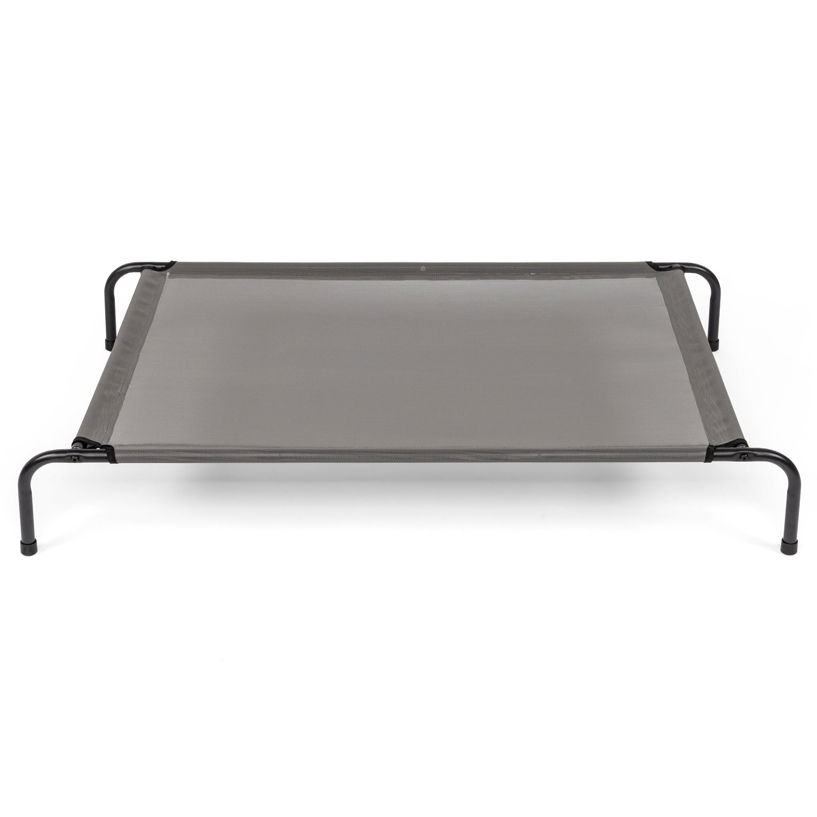 HKM-9818557 Elevated Dog Bed with Durable Textilene Mesh, Indoor and Outdoor Pet Bed, 43" x 26" x 8", Gray