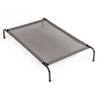 HKM-9818557 Elevated Dog Bed with Durable Textilene Mesh, Indoor and Outdoor Pet Bed, 43" x 26" x 8", Gray