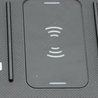 HKM-981907 Wireless Charging Car Mount with Auto-Sensing Feature - ABS and Aluminum Alloy Design