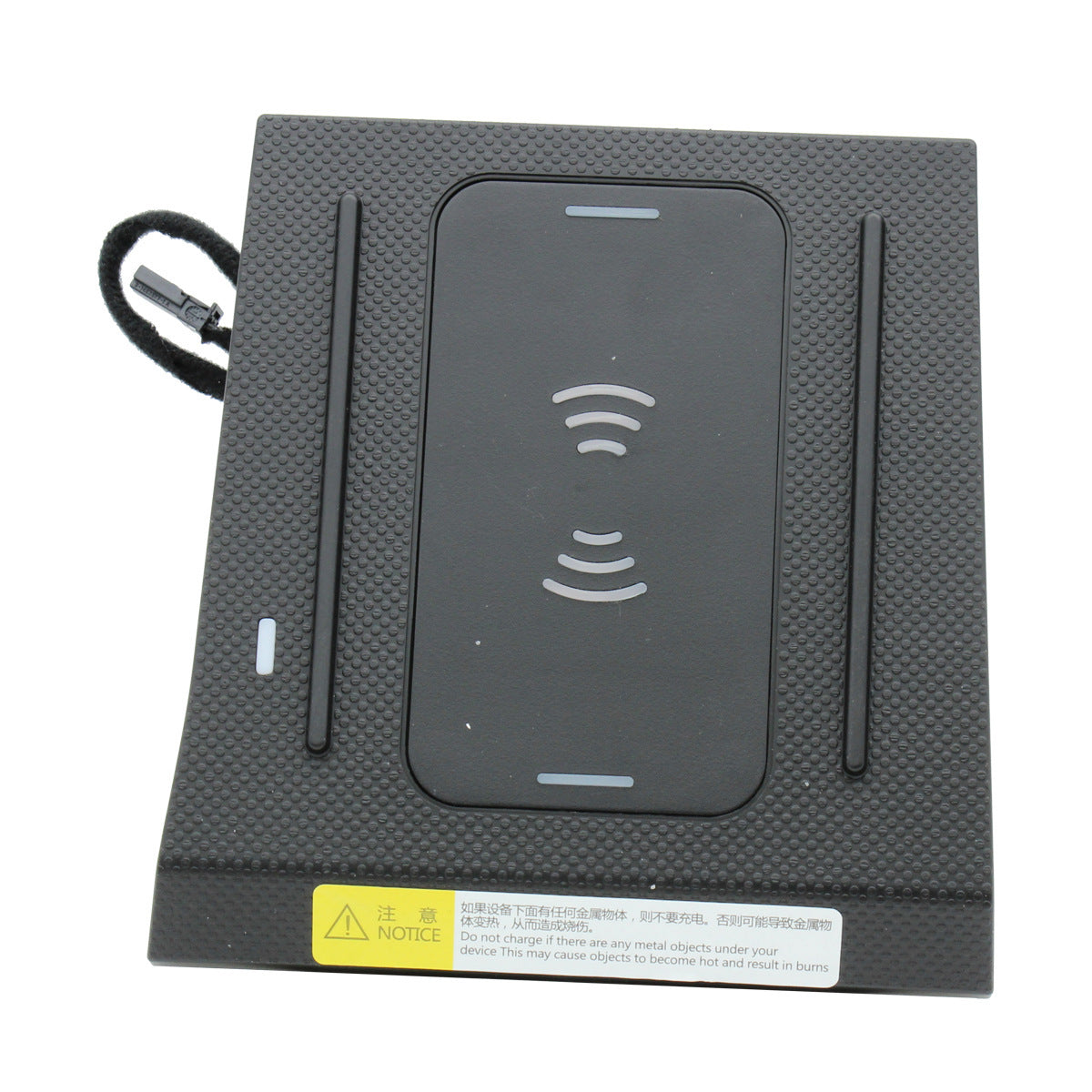HKM-981907 Wireless Charging Car Mount with Auto-Sensing Feature - ABS and Aluminum Alloy Design