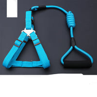 HKM-9819197 Rainbow Series Round Rope Chest and Back Collar for Dogs - Multiple Colors Available