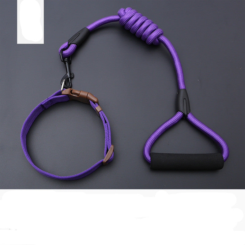HKM-9819197 Rainbow Series Round Rope Chest and Back Collar for Dogs - Multiple Colors Available