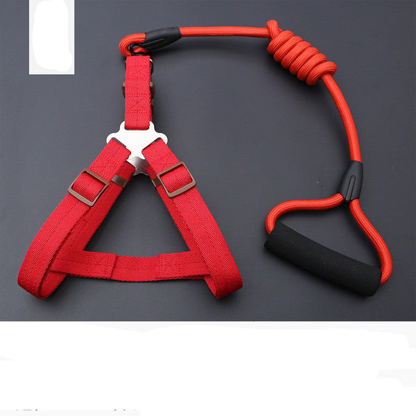 HKM-9819197 Rainbow Series Round Rope Chest and Back Collar for Dogs - Multiple Colors Available