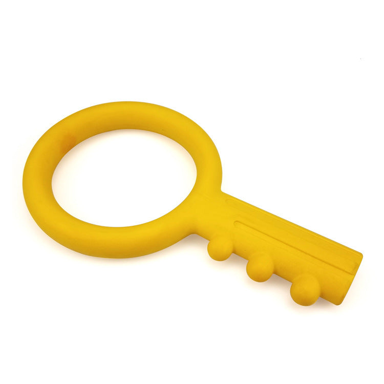 HKM-9820733 Floating Water Toy for Dogs - TPR Foam Gnawing Toy with Key Grip for Outdoor Play