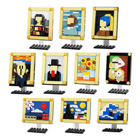 HKM-982419 World Paintings 3D Building Block Set - Educational Puzzle Toy for Ages 6+