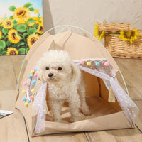 HKM-9824701 Foldable Waterproof Polyester Kennel Tent for Pets - Breathable Design in Multiple Sizes