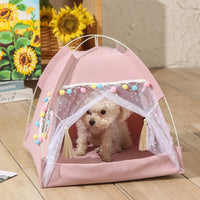 HKM-9824701 Foldable Waterproof Polyester Kennel Tent for Pets - Breathable Design in Multiple Sizes