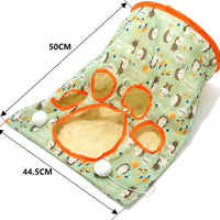 HKM-9826493 Diamond Bag Cat Toy - Sounding Hedgehog Design, Orange Polyester Cloth, 35x45x30CM