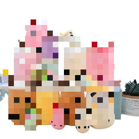 HKM-982675 Kawaii Plush Bubble Tea Cup Toy - Soft Stuffed Animal in Various Sizes (24cm, 35cm, 50cm, 70cm)