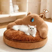 HKM-9827133 Universal Cat Nest Bed Sofa with Removable and Washable Cover for Multi-Cat Families - Cozy Winter Accessory