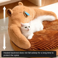 HKM-9827133 Universal Cat Nest Bed Sofa with Removable and Washable Cover for Multi-Cat Families - Cozy Winter Accessory