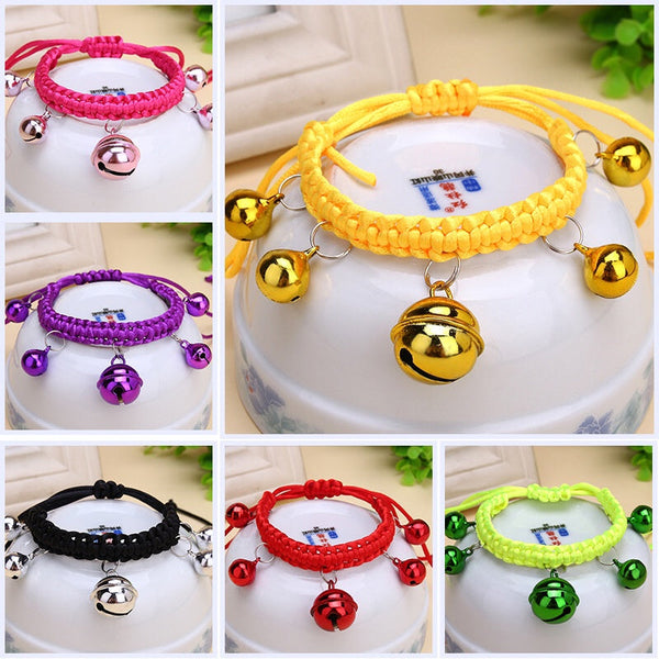 HKM-9827645 Cute Adjustable Bell Collar for Pets in Various Colors
