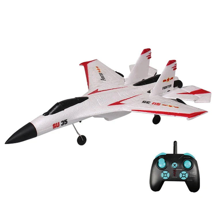 HKM-982803 Remote Controlled J-11 SU-35 RC Foam Glider - 2.4G Aircraft for Outdoor Fun