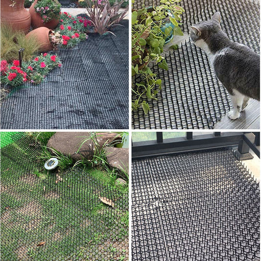 HKM-9828925 Cat-Proof Repellent Mat for Balconies and Gardens - 13x49cm Anti-Aging Polyethylene Stinger Pads