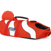 HKM-9829821 Pet Life Jacket for Swimming - Durable 600D Polyester Oxford Cloth, High Density Foam, Available in Pink, Mermaid Gray, Shark Red, and Clownfish Colors