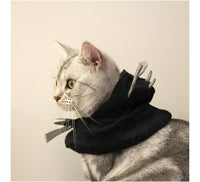 HKM-9830461 Cute Black Bat Hooded Cloak for Kids, 30cm Cotton Scarf