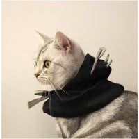 HKM-9830461 Cute Black Bat Hooded Cloak for Kids, 30cm Cotton Scarf