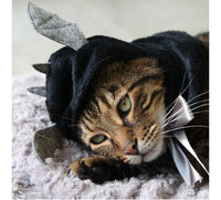 HKM-9830461 Cute Black Bat Hooded Cloak for Kids, 30cm Cotton Scarf