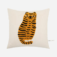 HKM-983059 Cartoon Leopard Square Throw Pillow for Living Room, 45x45cm Cushion Cover