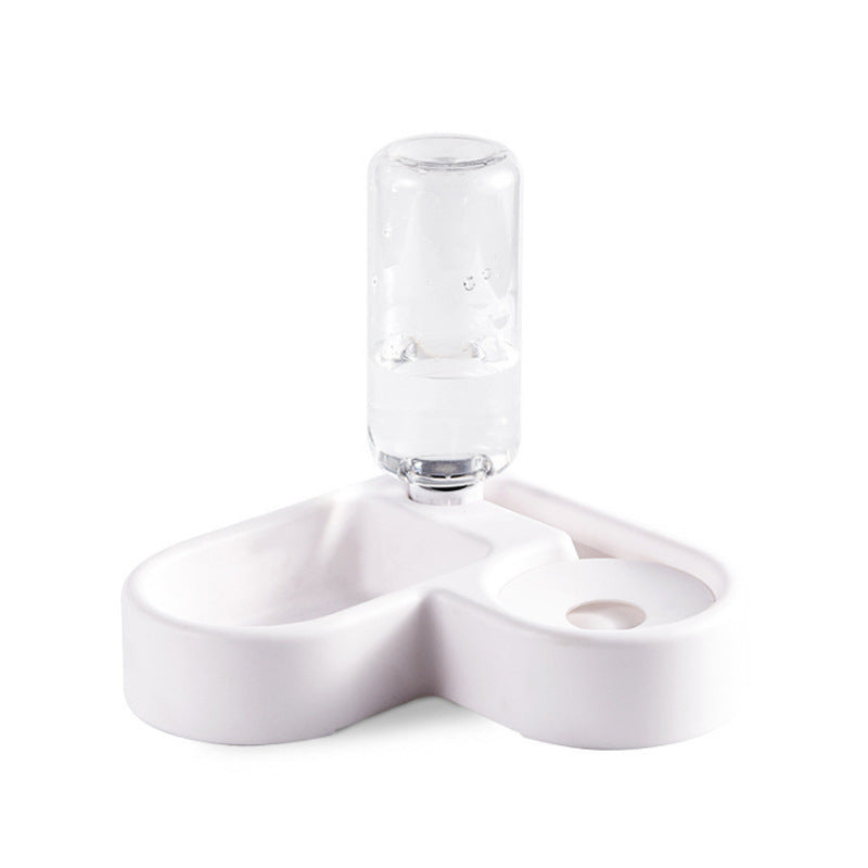HKM-9831613 Automatic Pet Water Dispenser with 500ml Bottle Capacity - 22x22x20.8cm Heart-Shaped Design