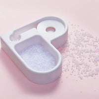 HKM-9831613 Automatic Pet Water Dispenser with 500ml Bottle Capacity - 22x22x20.8cm Heart-Shaped Design