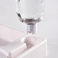 HKM-9831613 Automatic Pet Water Dispenser with 500ml Bottle Capacity - 22x22x20.8cm Heart-Shaped Design