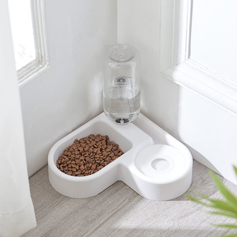 HKM-9831613 Automatic Pet Water Dispenser with 500ml Bottle Capacity - 22x22x20.8cm Heart-Shaped Design