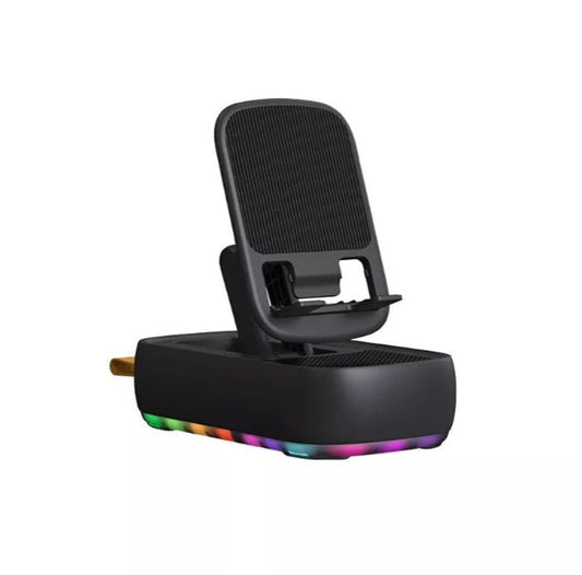 HKM-983187 Wireless Mobile Holder with Speaker, Model F15 - 40.5W HD Sound, Bluetooth & USB Playback, Compatible with Smartphones