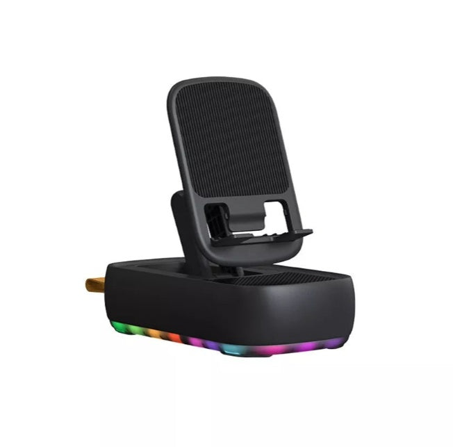 HKM-983187 Wireless Mobile Holder with Speaker, Model F15 - 40.5W HD Sound, Bluetooth & USB Playback, Compatible with Smartphones