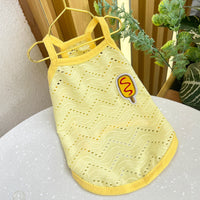 HKM-9831997 Breathable Camisole for Dogs in Pink, Blue, Yellow, and Green - Various Sizes Available