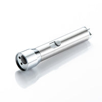 HKM-9832893 Rechargeable Mini LED Purple Multi-Pattern Laser Flashlight for Cats, Stainless Steel & Plastic, Compact Size