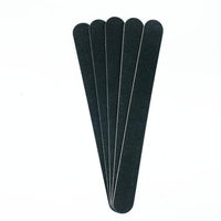 HKM-983315 Double-Sided Black Veneer Nail File Strips - 17.8cm Wood and Sandpaper Manicure Tool
