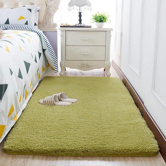 HKM-983315 Elegant Wool Velvet Rectangle Carpet in Customized Sizes and Colors for Bedroom and Living Room