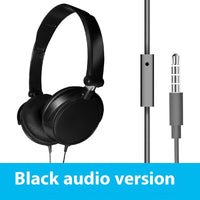 HKM-983315 Portable Over-Ear Wired Headphones with Adjustable Design and High-Definition Sound Quality