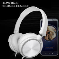 HKM-983315 Portable Over-Ear Wired Headphones with Adjustable Design and High-Definition Sound Quality