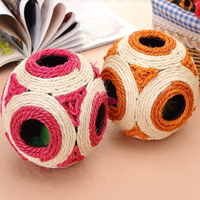 HKM-983443 Cat Supplies Kitty Toy Sisal Ball